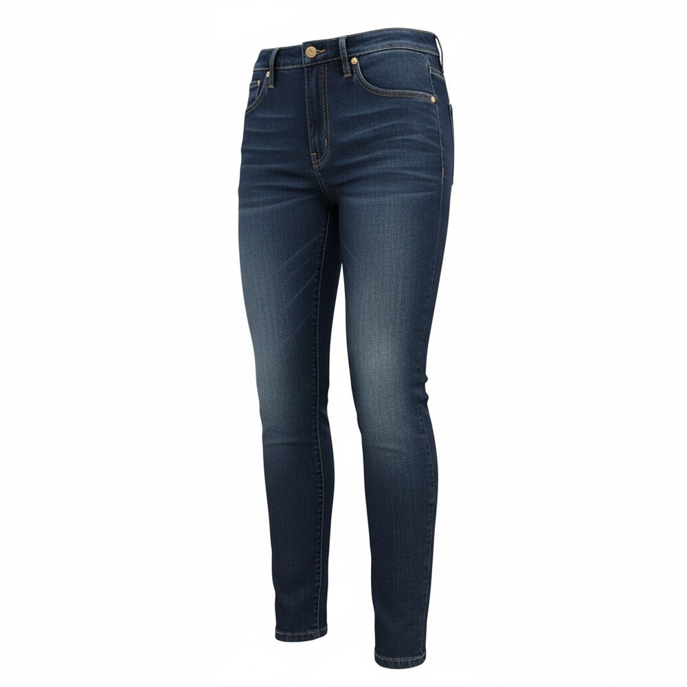 NWOT Vigoss Women’s Ace Dark Blue Wash Skinny Jeans Super Soft Stretch High Rise